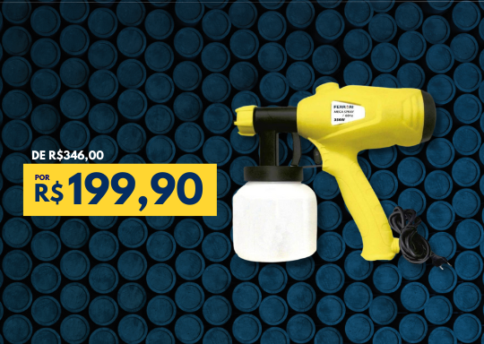 Pistola de Pintura Pulverizadora Mega Spray 350W 220V Ferrari