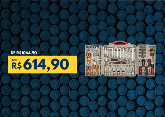 Jogo De Ferramentas em Maleta 110 Peças 110002E Mayle