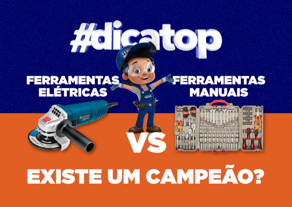 ferramentas elétricas x ferramentas manuais existe um campeão