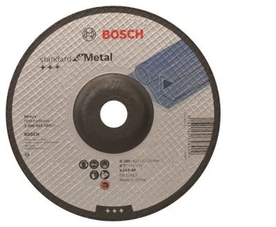 Disco de Desbaste Bosch Standard for Metal 180x6,0mm Centro Deprimido