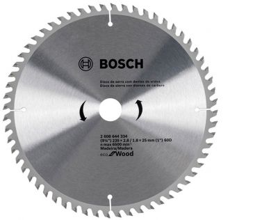Disco de serra Circular Bosch Ecoline¸235, furo de 25 mm, espessura de 1,8 mm, 60 dentes Bosch