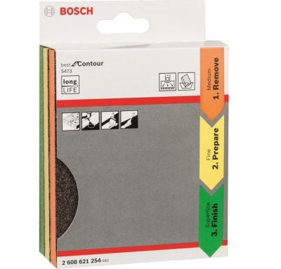 Kit com 3 Esponjas Abrasiva Bosch