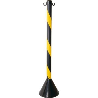 Pedestal Preto com Amarelo 90 cm Plastcor