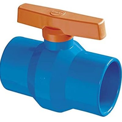 Registro de Esfera 25mm Solda PVC Irrigação Azul Durin