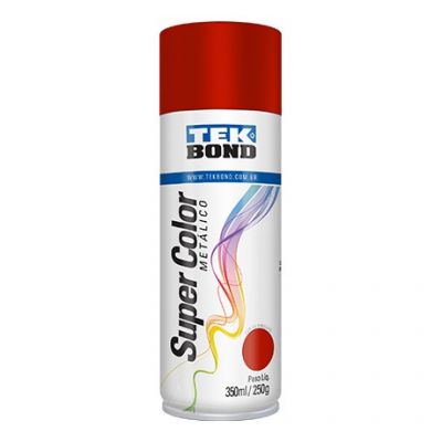 Tinta Spray Vermelho Metálico 350ml- TekBond