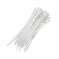 100 unidades Abraçadeira De Nylon Branco 4.8 X 380 Foxlux