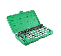 Jogo de Soquete Estriado 1/2com 18 Peças Belzer 204404BR