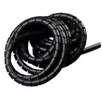 1 Metro de Tubo Espiral Organizador de Cabos 3/4 Preto Tramontina 
