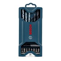 Kit de Pontas e Brocas Bosch Mini X-Line 15 pçs 2607017408 Bosch