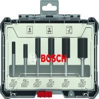 Jogo de fresas retas Bosch encaixe de 1/4" 6 peças Standard Bosch 