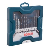 Jogo Brocas Alvenaria/Metal/Madeira Bosch Mini X-line 15 pçs 2607017504 Bosch