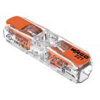 2 Unidades de Conector de Emenda em Linha 2 Vias Wago