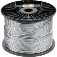 1 Metro Cabo De Aço Af Zincado 01,6mm 1/16" 6 X 7 Vonder