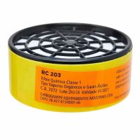 Cartucho Rc 203 Vapor Orgânicos Gases Ácidos Carbografite