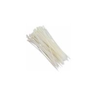 100 Unidades Abraçadeira De Nylon Branca 2.5 X 140 Foxlux