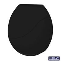 Assento Sanitário Almofadado Bellart Preto 696 Durin 