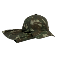 Boné De Pano Camuflado Marrom 