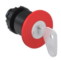 Botão Cogumelo CSW-BCY1-WH com Chave Padrão Vermelho Weg
