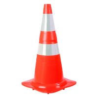 Cone Sinalização Laranja 75cm com faixa refletiva
