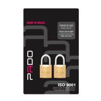 Cadeado Sm 2 Lt-25 mm Com 4 Chaves Pado