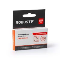 Caixa de Grampos 8mm para Grampeador de Pressão 1000 Unidades Robust