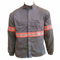 Camisa Uniforme NR10 com Refletivo Cor Cinza Tam G Protefer