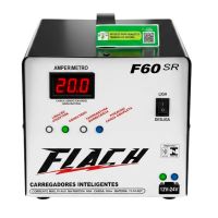 Carregador Inteligente de Bateria F60 SR 20A 12V/24V com Auxiliar Bateria Flach