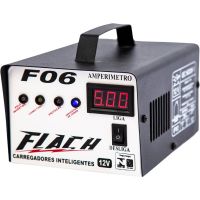Carregador Inteligente e Auxiliador para Bateria F06 6A 12V Flach