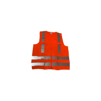 Colete Refletivo Tamanho XG 4 Bolsos Laranja Steelflex