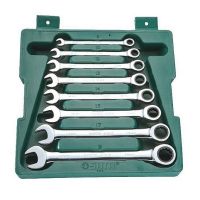 Jogo de Chave Combinada com Catraca 8 a 19mm 8pçs Sata 