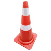 Cone Sinaliazação Flexível sem Furo NBR 15.071 75cm Plastcor