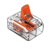 Conector de Emenda 2 Polos 3 Peças 221-615 0,5-6,0MM² Wago