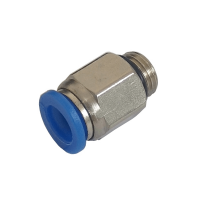 Conexão Giratória Macho Pneumática Instantânea 12X1/4" Fluir