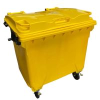 Container para Lixo 1000 Litros Amarelo Lar Plástico