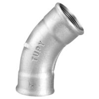 Curva Fêmea Galvanizada 45° 1.1/4 Pol. Tupy