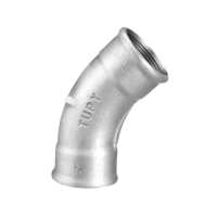 Curva Galvanizada Fêmea 45º 1/2 Pol. Tupy