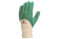 Luva De Algodão Com Banho Em 3/4 Látex Natural  LA500 Verde Delta plus