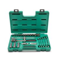 Jogo de Soquete Estriado 1/2 pol com 18 Peças- Sata