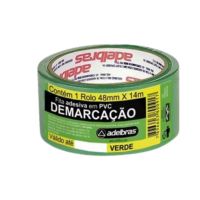 Fita Adesiva Demarcação de Solo 48mm x14m Verde Adelbras