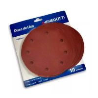 Disco de Lixa Para Parede Com 10 Unidades 180mm Grão 60 Menegotti