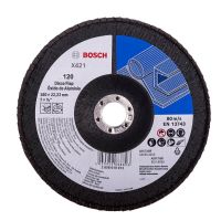 Disco Flap Bosch X421 Óxido de Alumínio Ø180mm G120, Curvo 10u