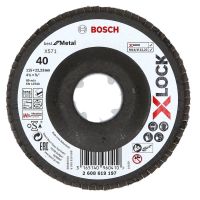 Disco Flap X-LOCK Bosch X571 Best for Metal, 115mm, G40