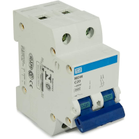 Disjuntor Bifásico Termomagnético 3KA 2P MDW-C 20A Weg