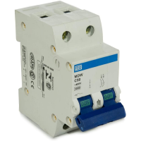 Disjuntor Bifásico Termomagnético 3KA 2P MDW-C 50A Weg