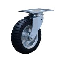 Rodizio Giratório 6x2 Pneu Maciço 6” Com Placa 300Kg Colson