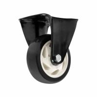 Rodízio Fixo 412 Preto Placa Roda Polipropileno 70kg Colson