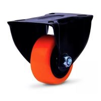 Rodízio Giratório 412 Black Placa Polipropileno 60kg Colson