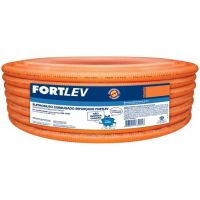 Eletroduto Corrugado PVC 32mm Laranja Fortlev