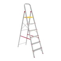 Escada Residencial 6 Degraus Alumínio RN206 Alulev