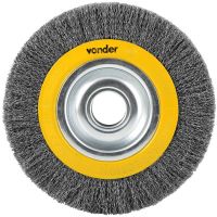 Escova Circular de Aço Ondulada com Bucha de Redução 8 Pol. x 30mm Vonder